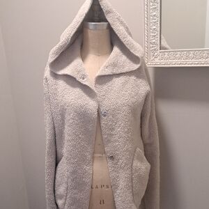 Sherpa Fleece Hooded Jacket Cabi M